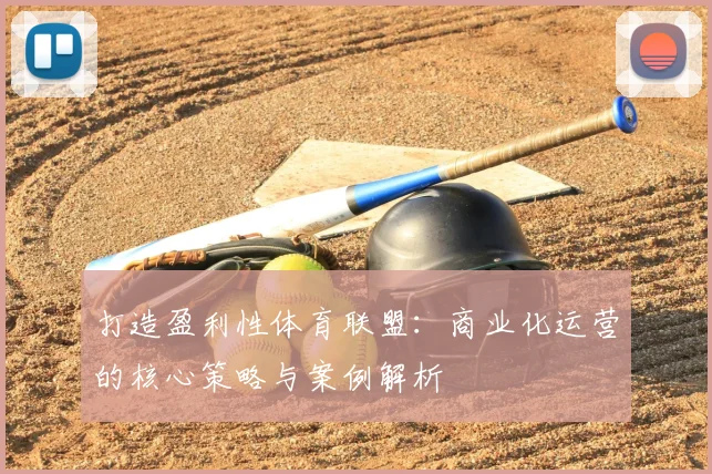 打造盈利性体育联盟:商业化运营的核心策略与案例解析